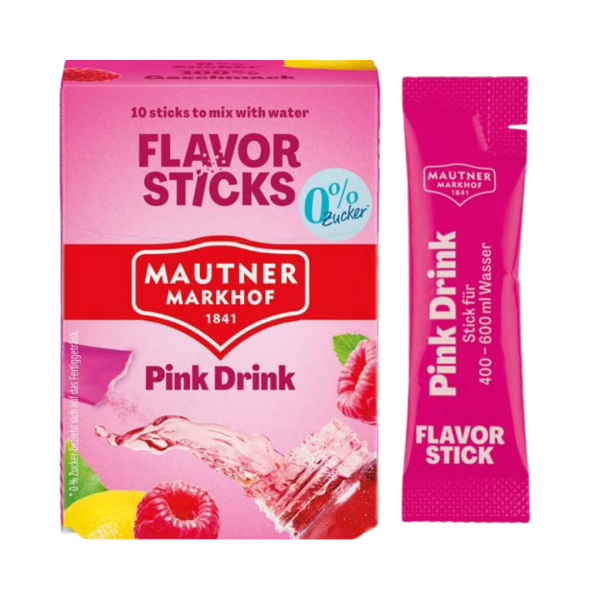 747204 Mautner Flavor Sticks Pink Drink, 0 Prozent Zucker, vegan, 26ml